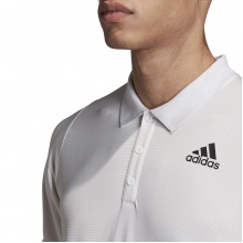 adidas Tennis Polo FreeLift Primeblue white/light grey Men